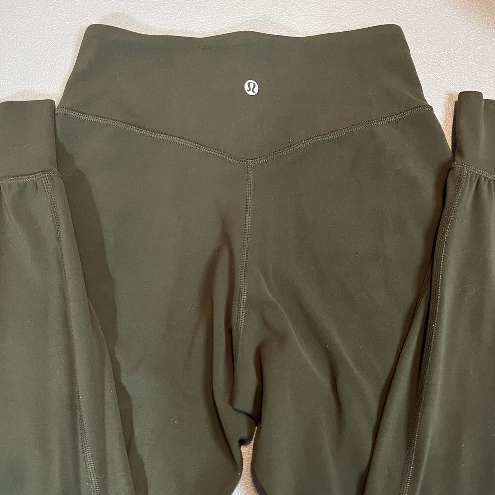 Lululemon Align Jogger Olive green Active Pants Pockets W5BPXS Size 4 Nulu Yoga